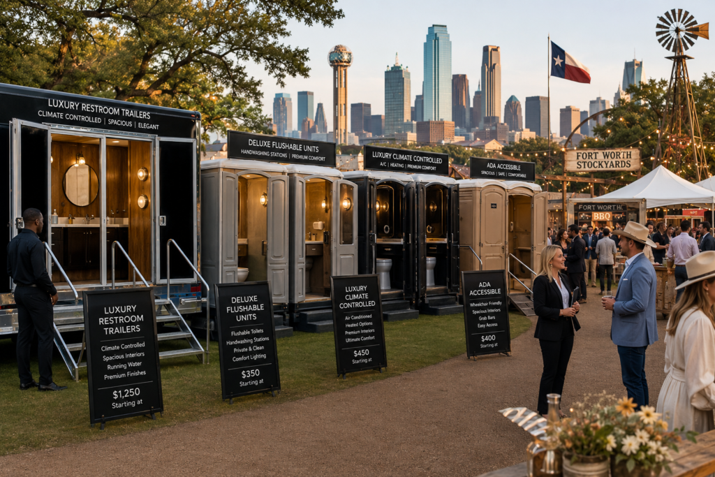 Luxury Porta Potty Options For Fort Worth And Dallas Events