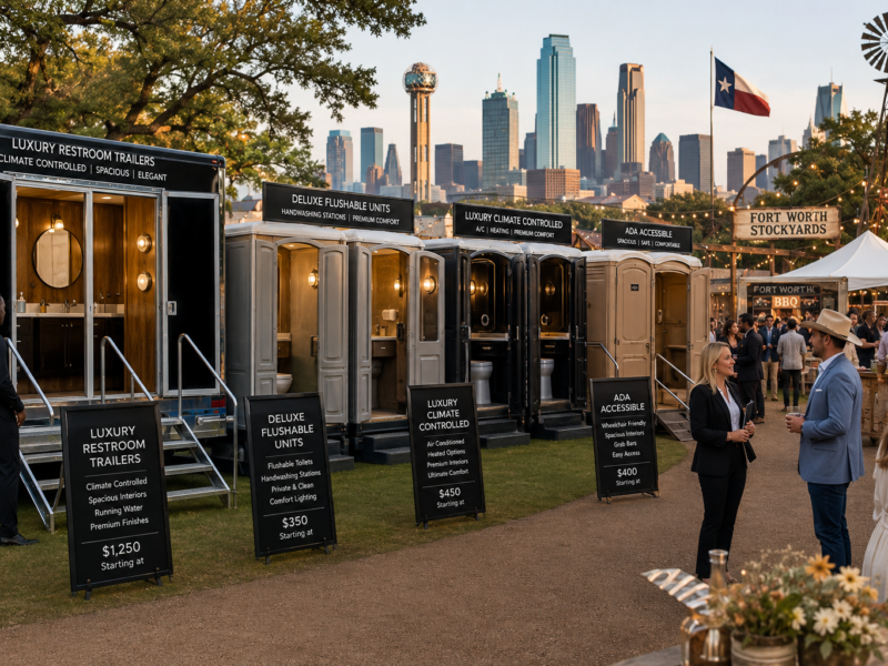 Luxury Porta Potty Options For Fort Worth And Dallas Events